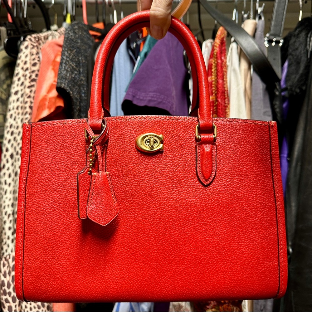 Coach Brooke 28 Satchel with Gold Hardware
